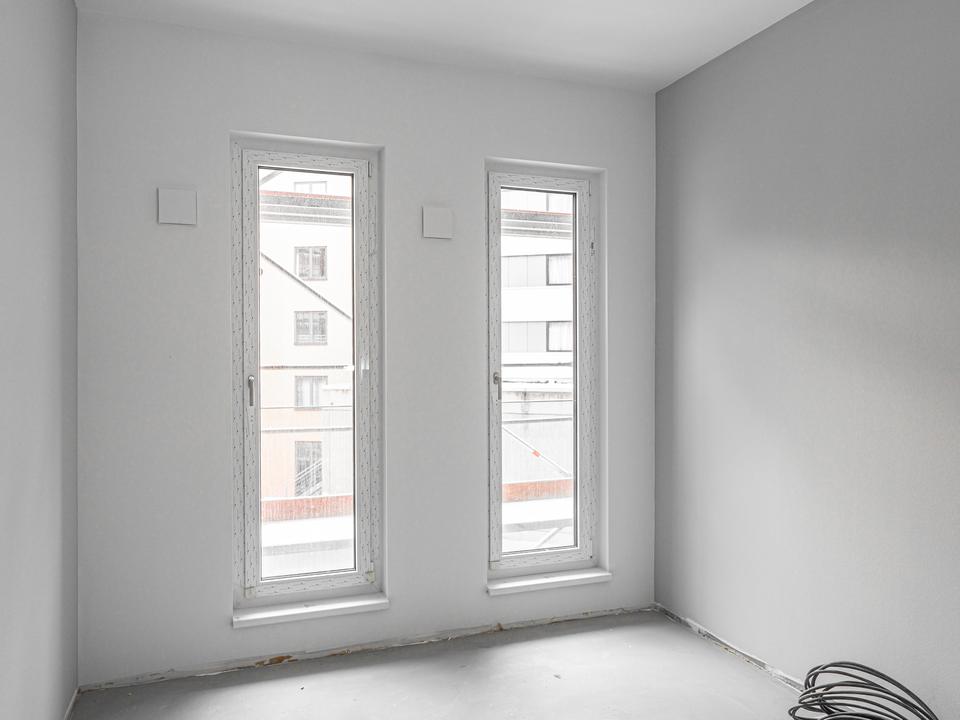 Rohbau mit vorbereiteten Lüftungsöffnungen