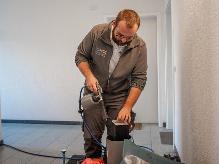Reinigung eines Lüftungsgeräts